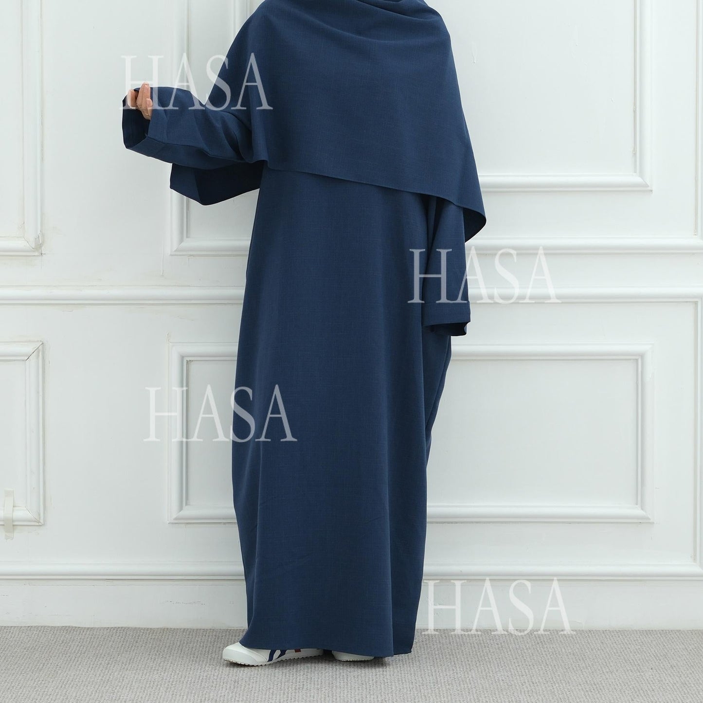 LM6577 Women's Solid Color Two-piece Long Skirt with SLMwl Abaya