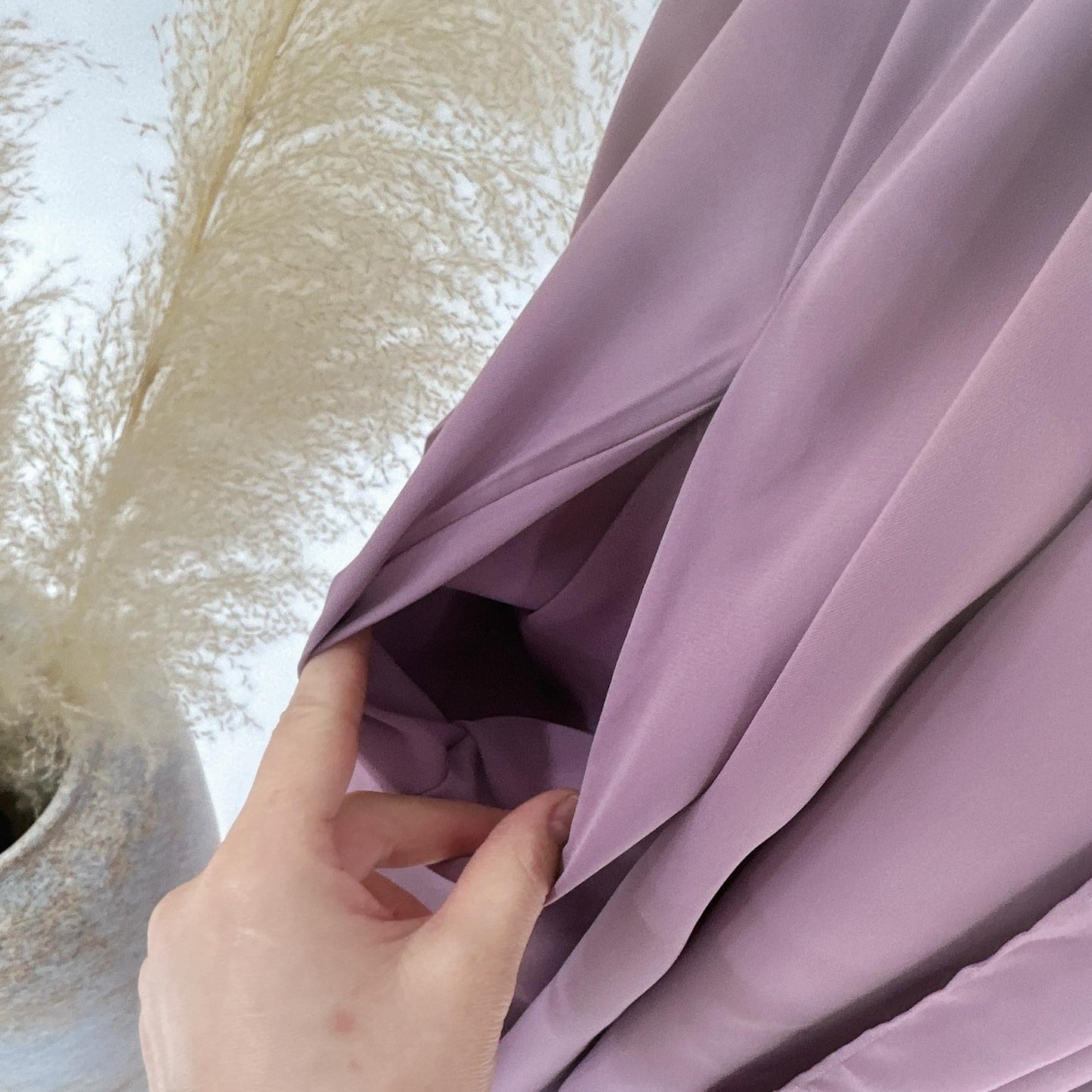 LUMAYA LM1173 Solid Color Hooded Abaya with Side Pocket