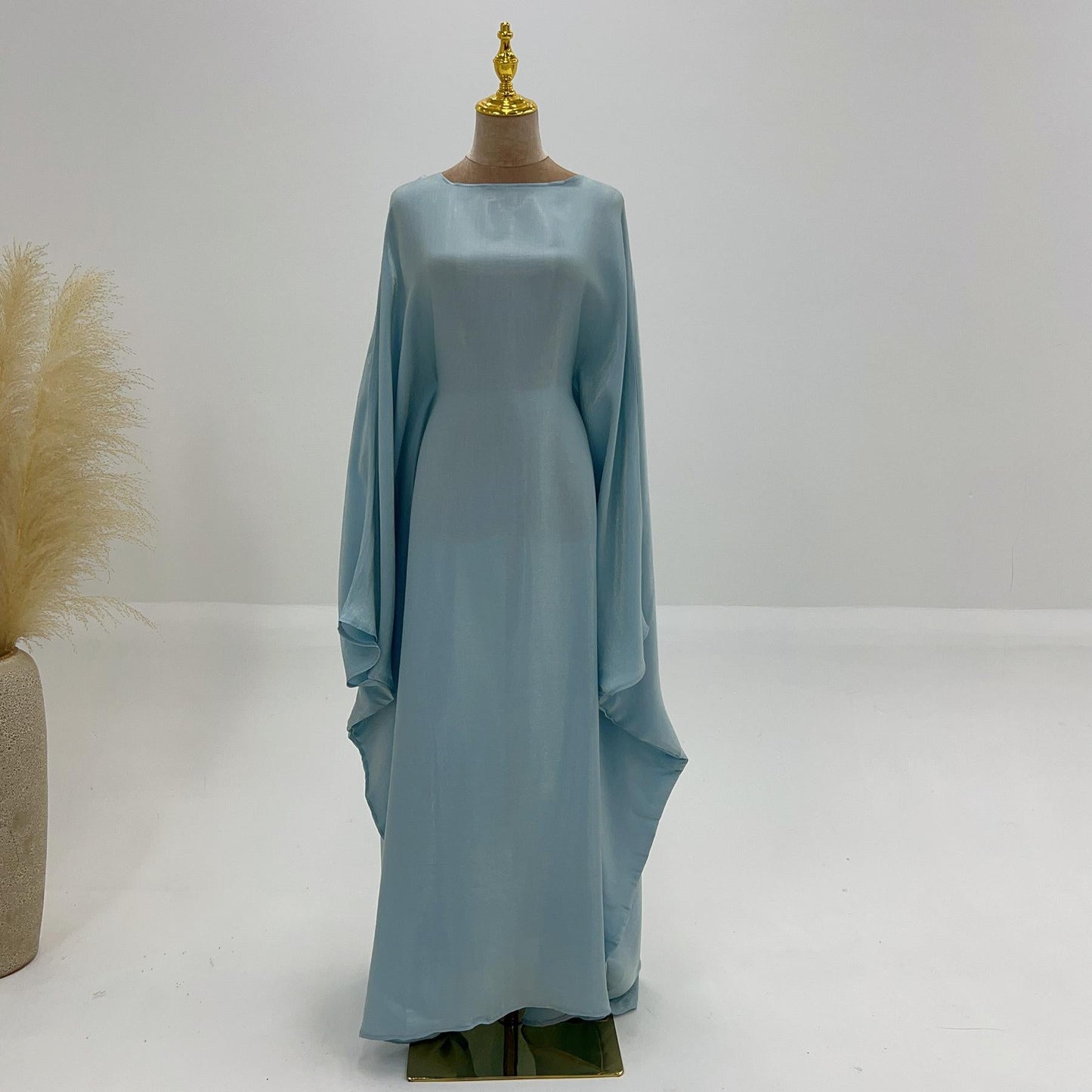 LM1348 Elegant Kaftan in Gold Cotton – 20 Vibrant Colors Available