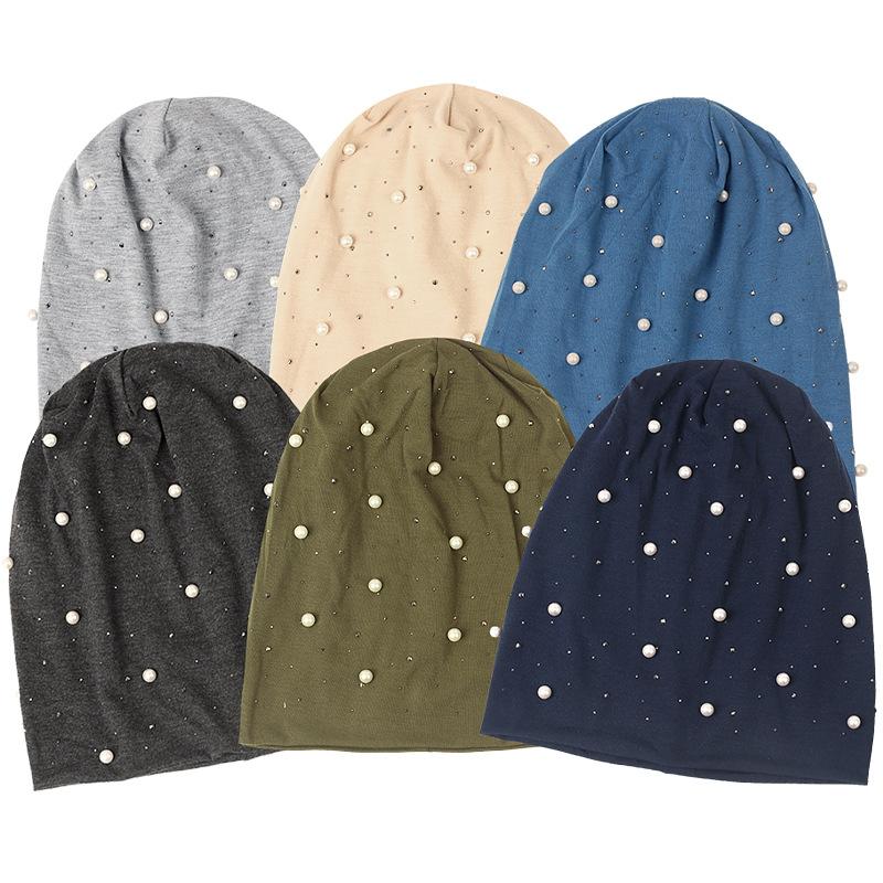 LUMAYA LM1092 Pearl Hot Diamond Pullover Cap