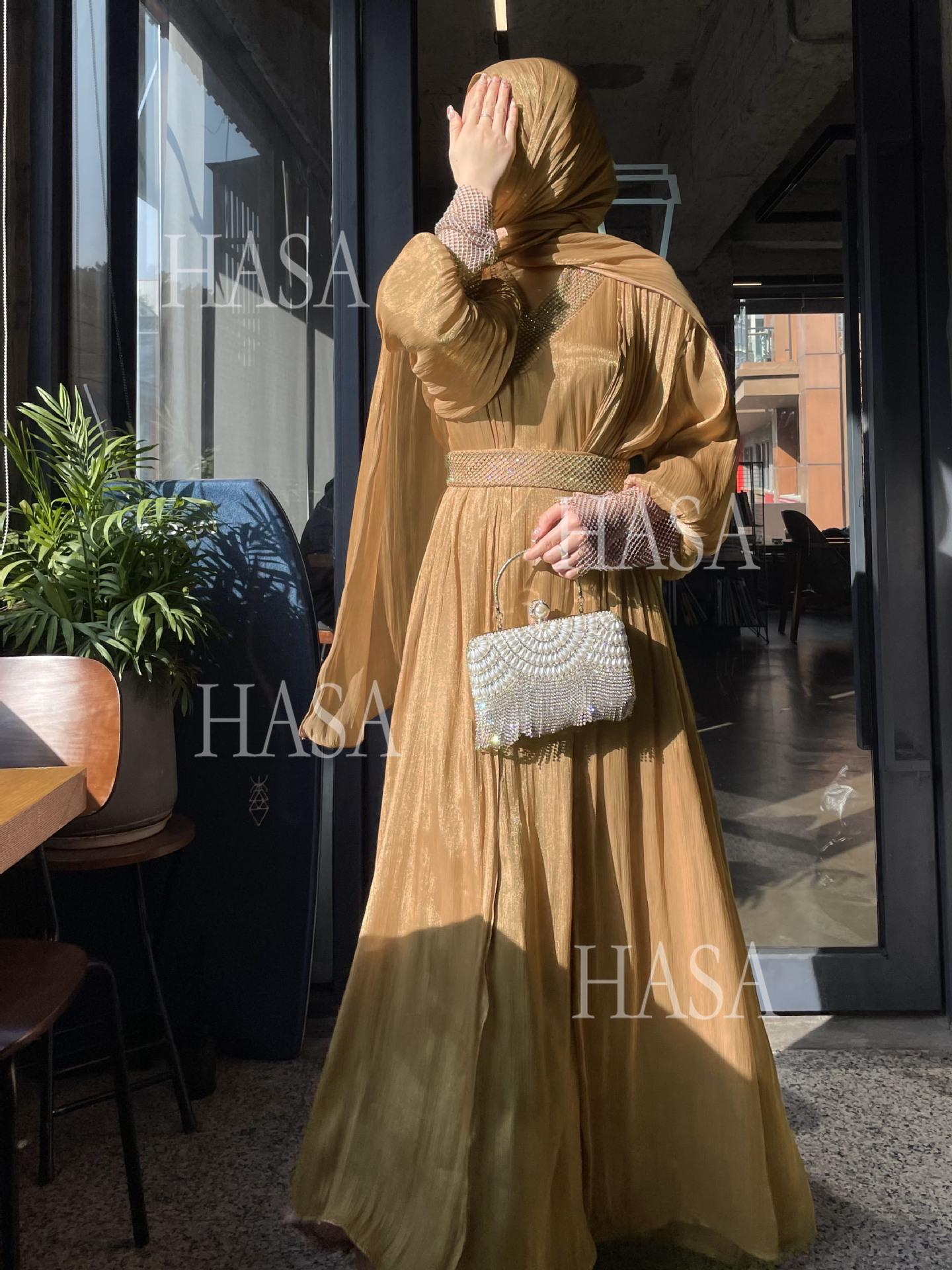 LUMAYA6481  Chiffon Robe 4 - Piece Set for Graceful Look