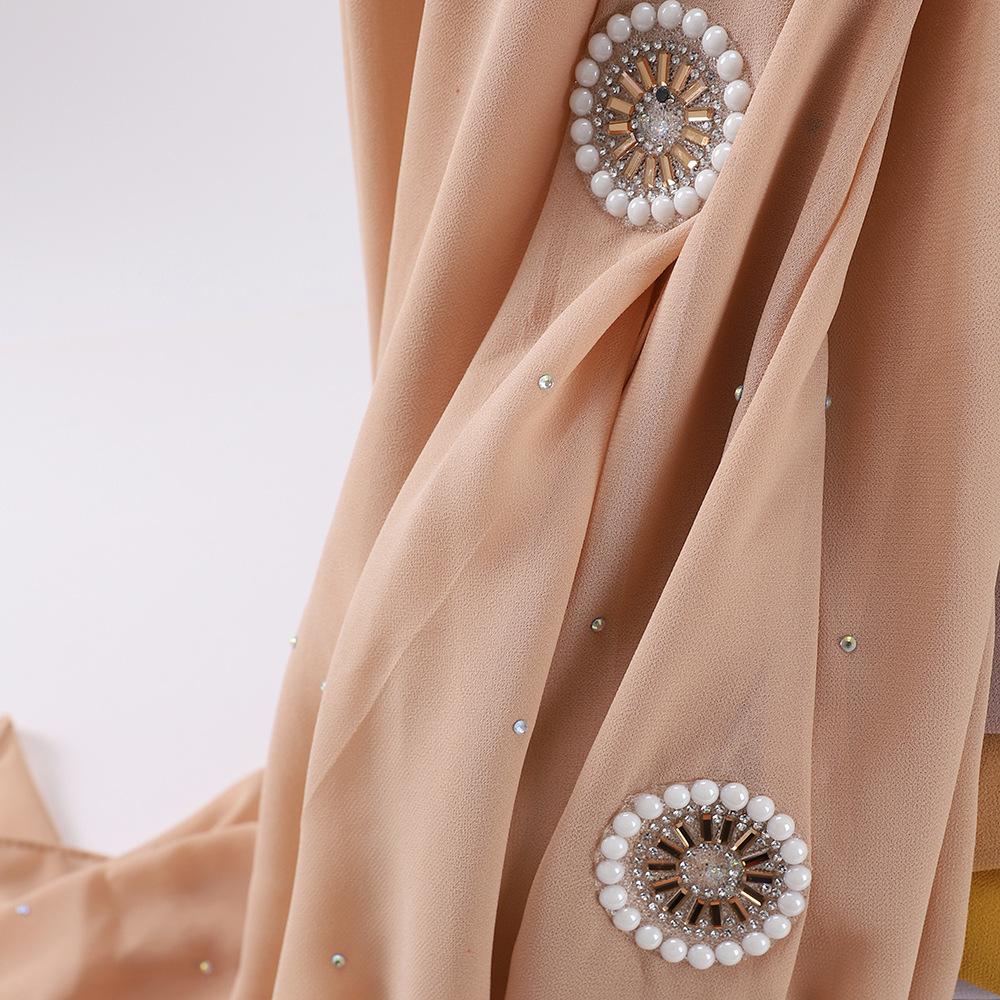 LUMAYA LM1126 Pearl Chiffon Baotou Scarf