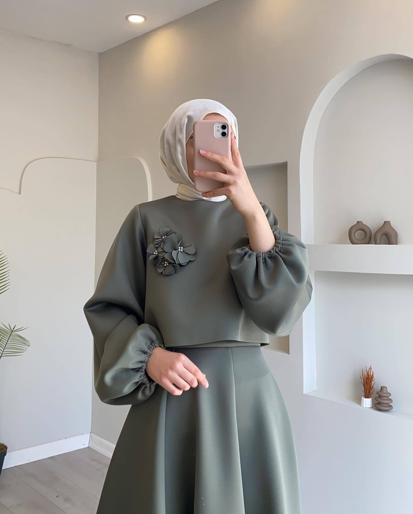 LUMAYA LUMAYA1028 2pcs Set Women's Top and Shirt