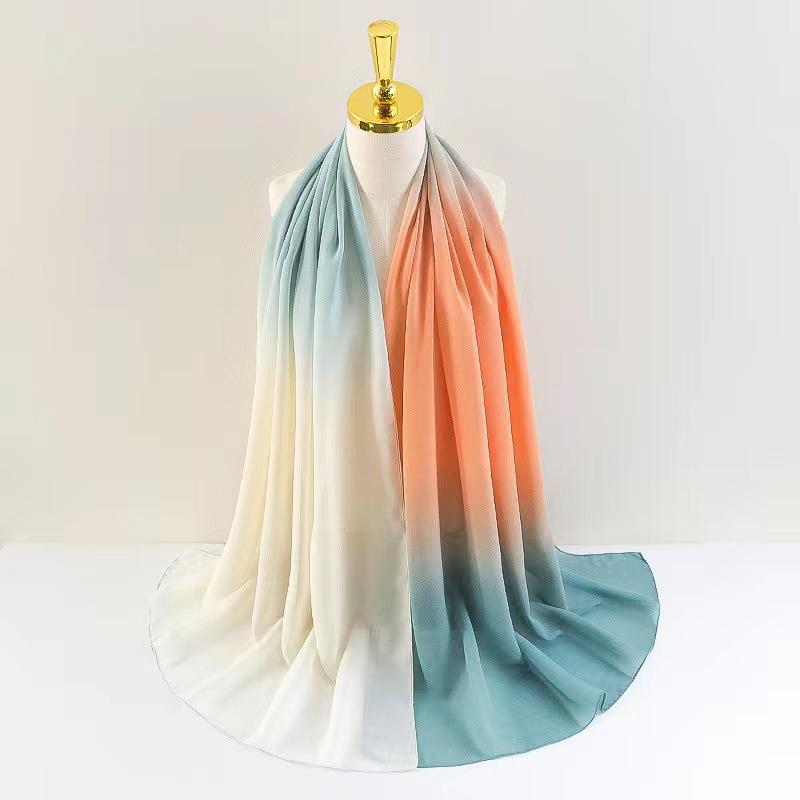 LUMAYA LM1148 New Gradient Chiffon Headscarf