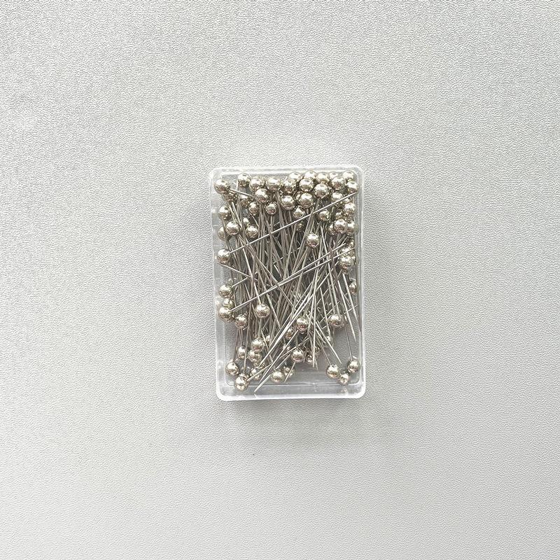 LUMAYA LUMAYA1066 100pcs/box Stainless Steel Pearl Breast Needle Scarf Button