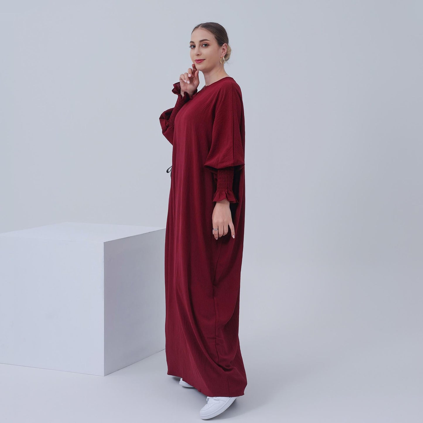LUMAYA LUMAYA1003 Solid Bat Dress