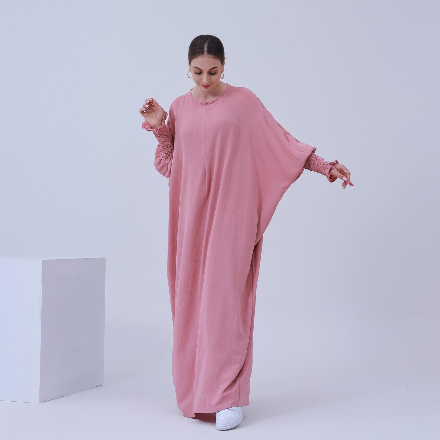 LUMAYA LUMAYA1003 Solid Bat Dress