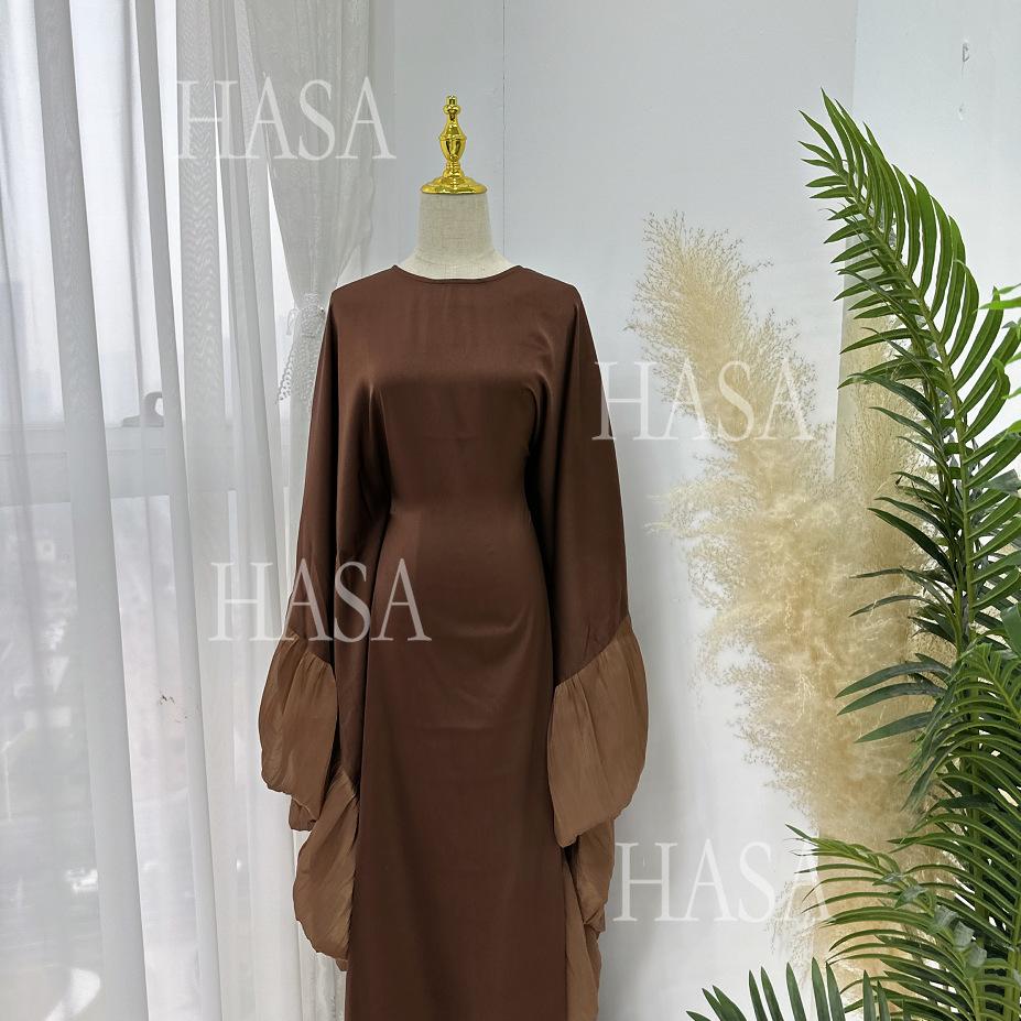 LUMAYA6473 Elegant and Graceful Heavy Stitching Lace Sleeve Robe