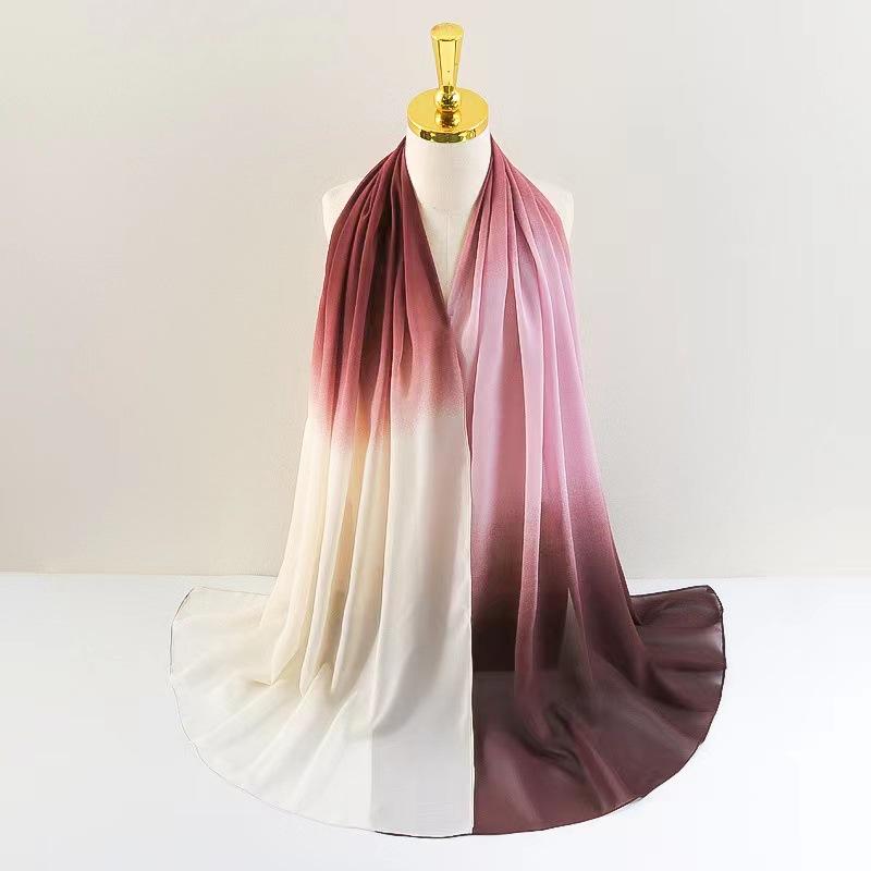 LUMAYA LM1148 New Gradient Chiffon Headscarf