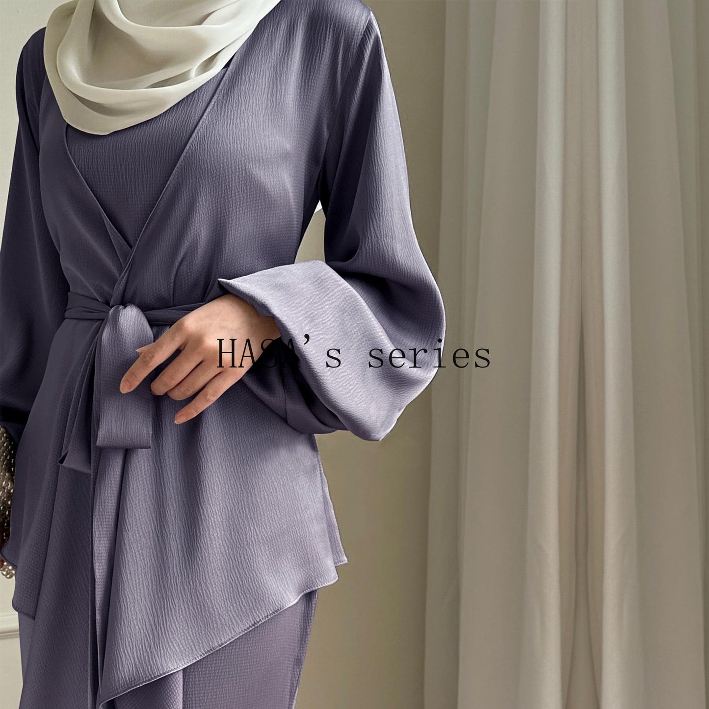 LUMAYA4845 Simple, Solid-color, Loose-fitting Two-piece Set, A Comfortable and Coordinated Outfit.