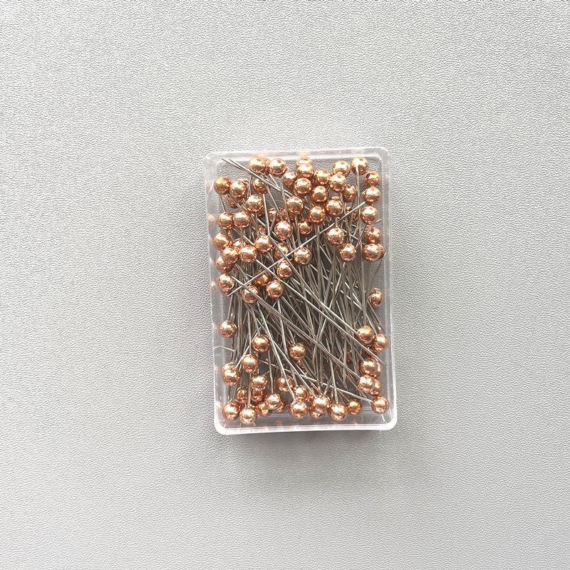 LUMAYA LUMAYA1066 100pcs/box Stainless Steel Pearl Breast Needle Scarf Button