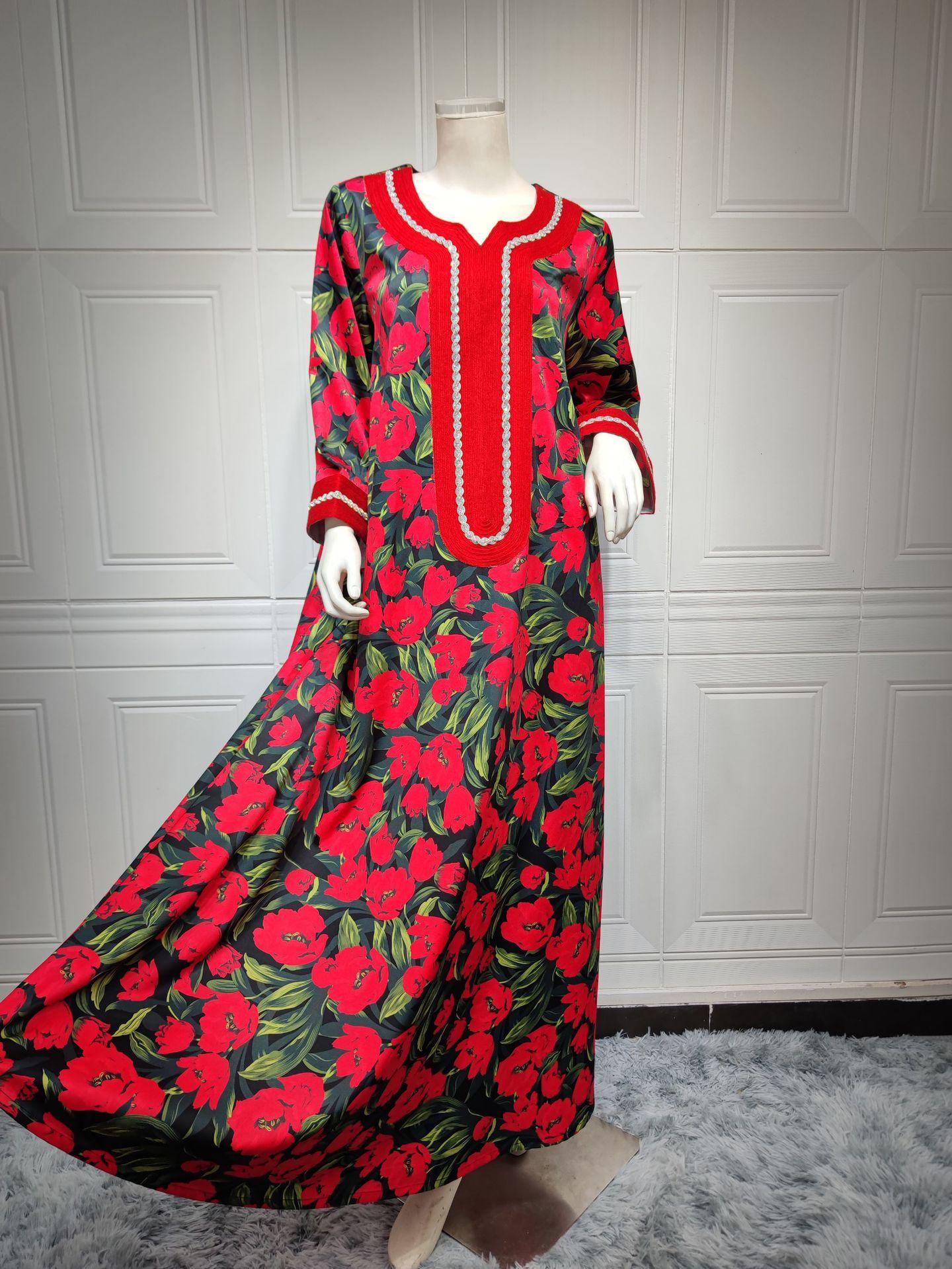 LUMAYA LUMAYA1072 Fashion New Product Hot Diamond Printed Dress