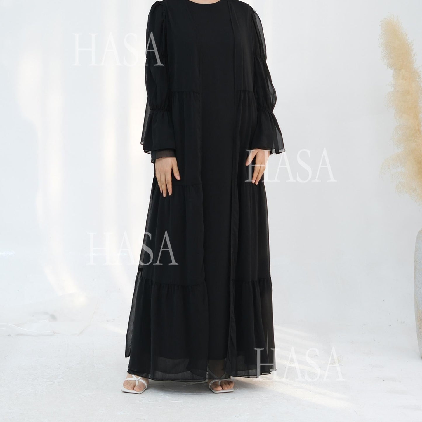 LUMAYA5881 Simple Two-piece Suit, A Dress Combination TLUMAYAt Combines Comfort and Elegance closed abayas