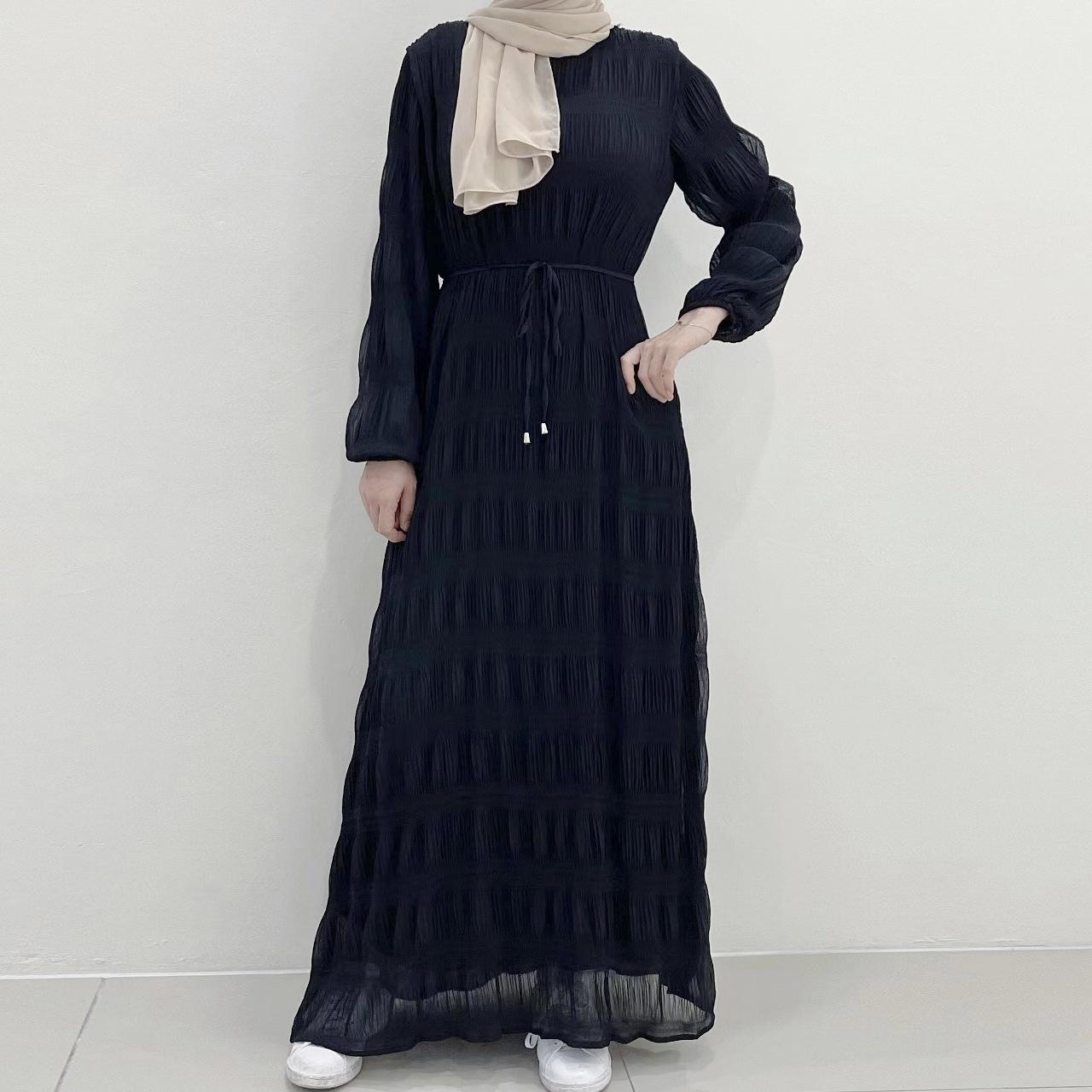 LUMAYA LUMAYA1049 Long Chiffon Pleated Dress