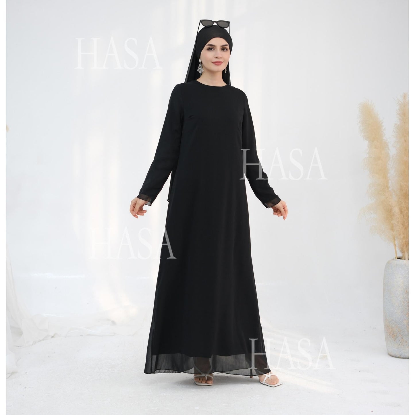 LUMAYA5880 Chiffon Texture Layered Design, A Two-way Dress Suitable for Both Daily and Formal Occasions