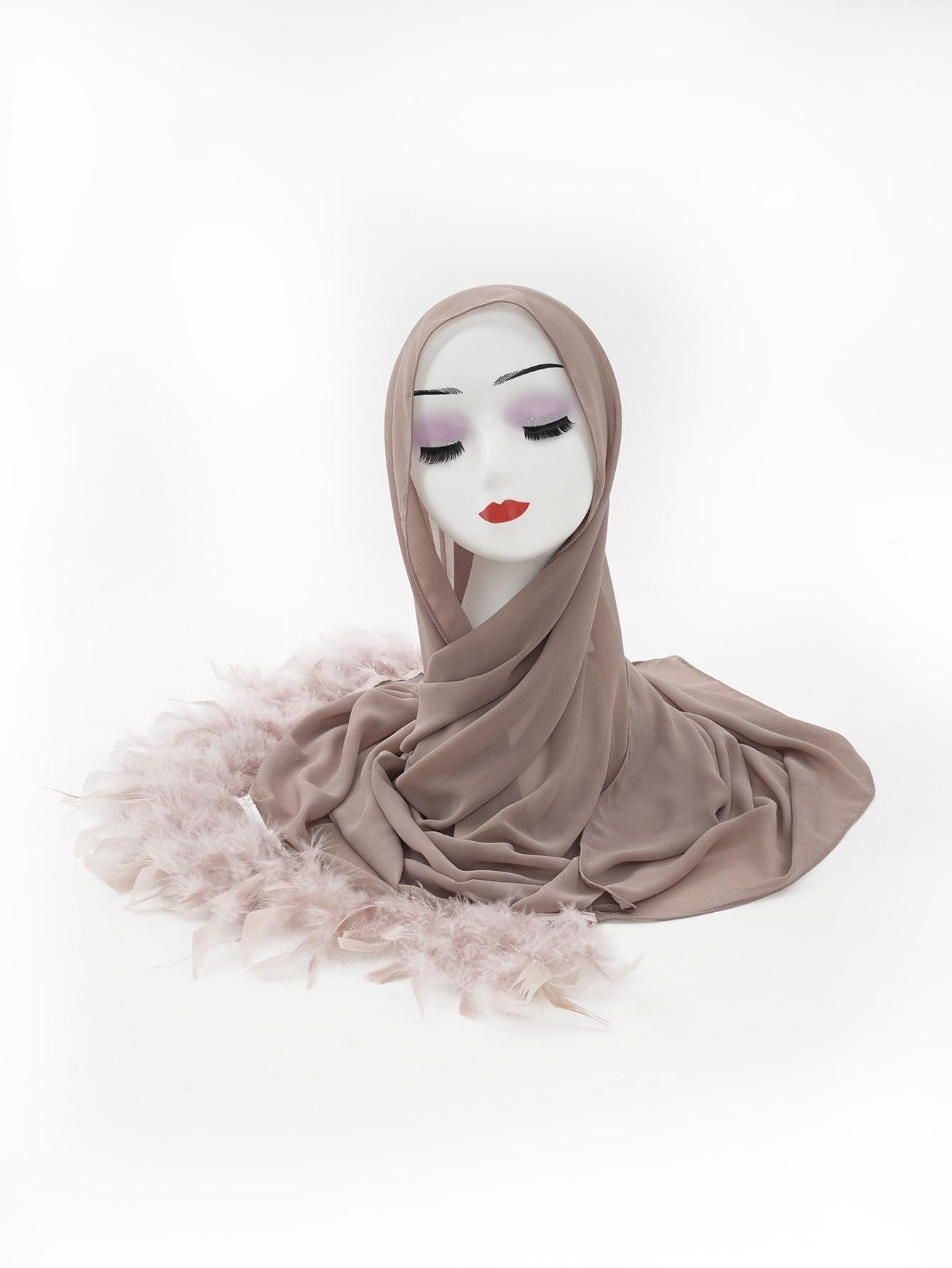 LUMAYA LM1146 Pure Color Chiffon BreatLMble Headscarf