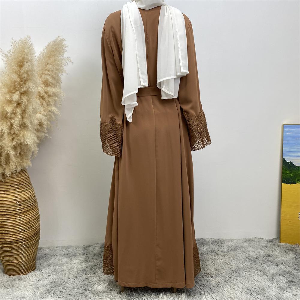 LUMAYA LUMAYA1084 Muslim Fashion Lace Robe Dress