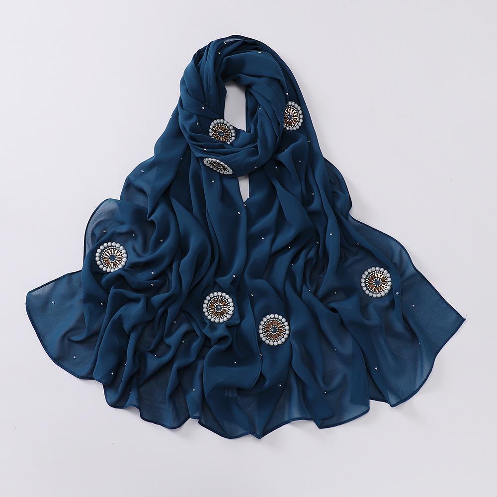 LUMAYA LM1126 Pearl Chiffon Baotou Scarf