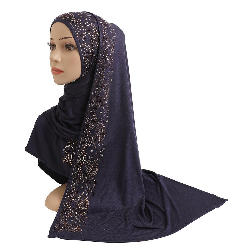 LUMAYA LM1144 Cotton Hot Gold Glass Diamond Headband