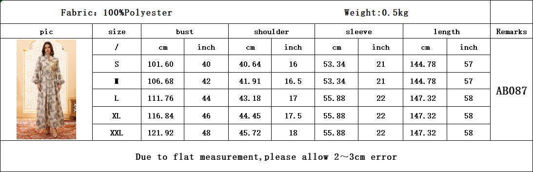 LM6651  Floral Print Long Dress, Elegant Stand-up Collar Evening Gown