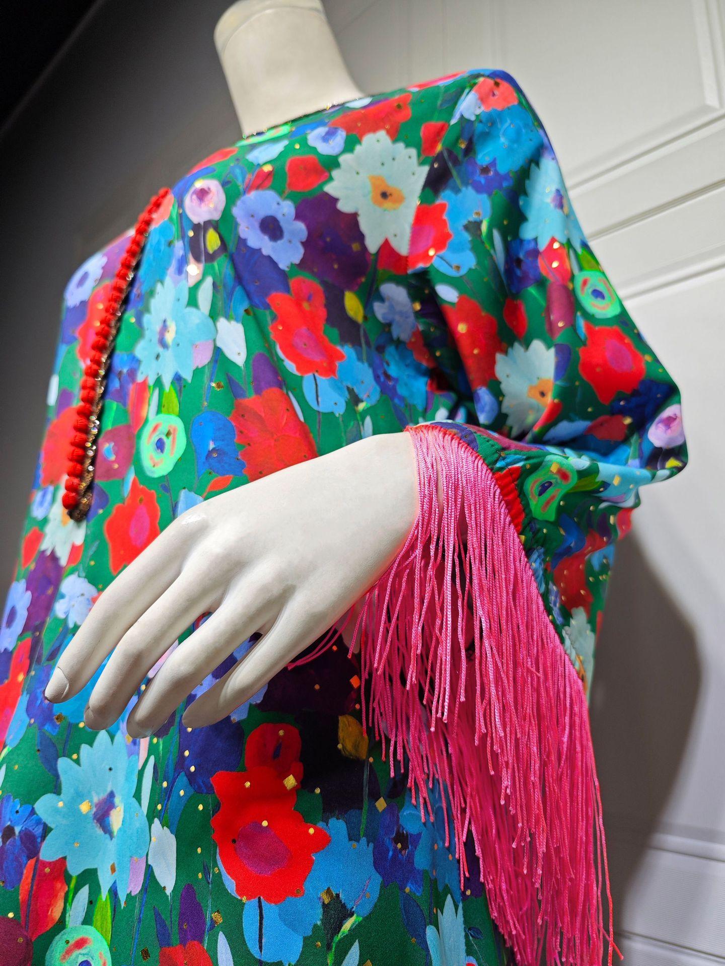 LUMAYA LUMAYA1080 Printed Casual Muslim Abaya