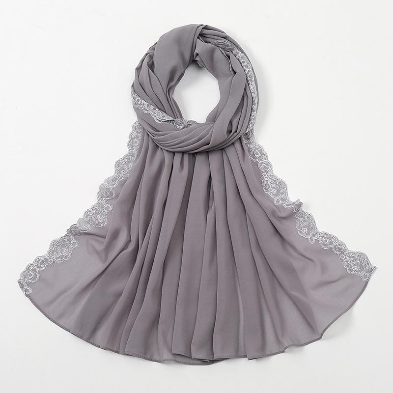 LUMAYA LM1124 Chiffon Fashion Lace Scarf