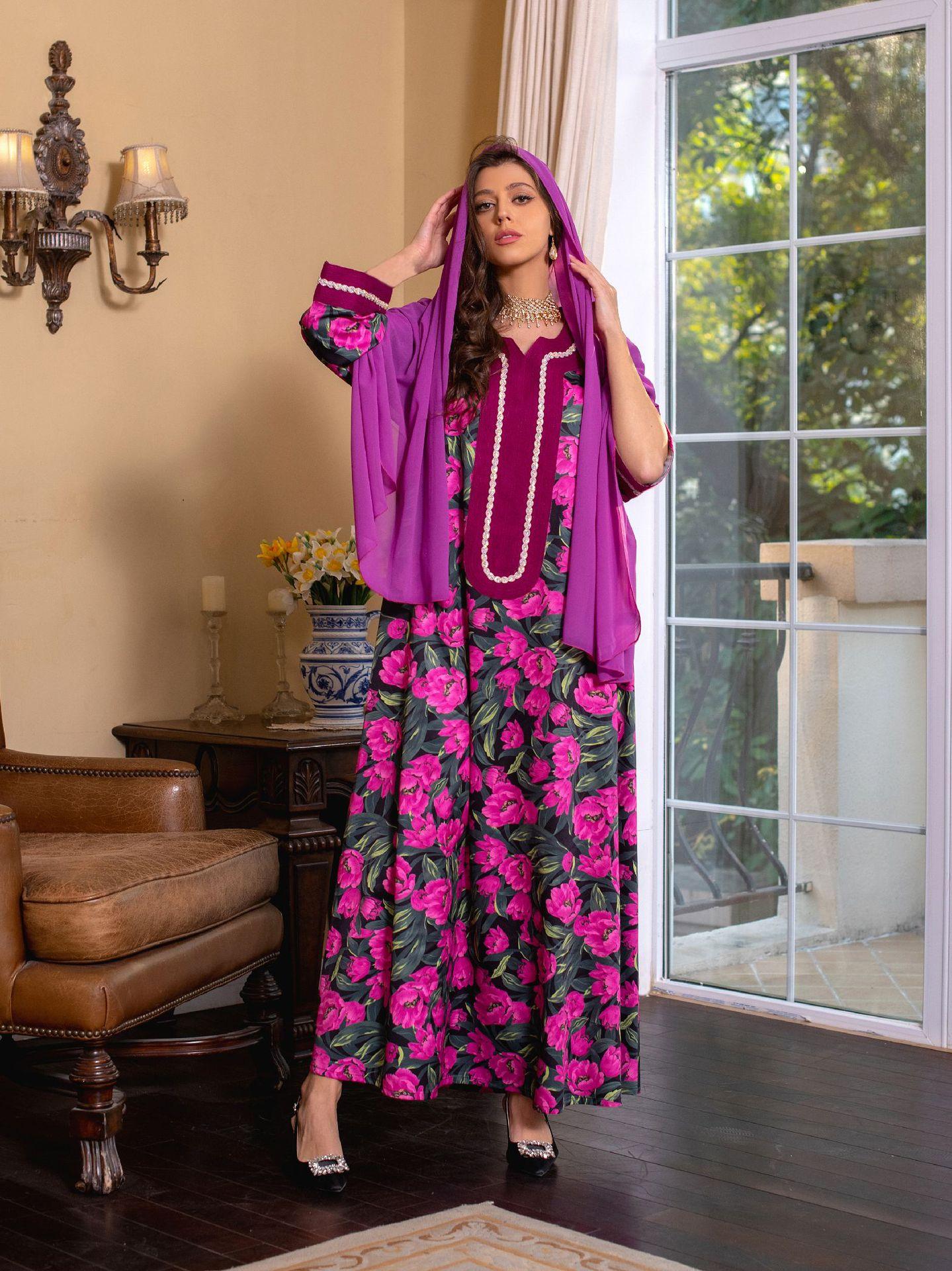 LUMAYA LUMAYA1072 Fashion New Product Hot Diamond Printed Dress