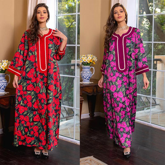 LUMAYA LUMAYA1072 Fashion New Product Hot Diamond Printed Dress