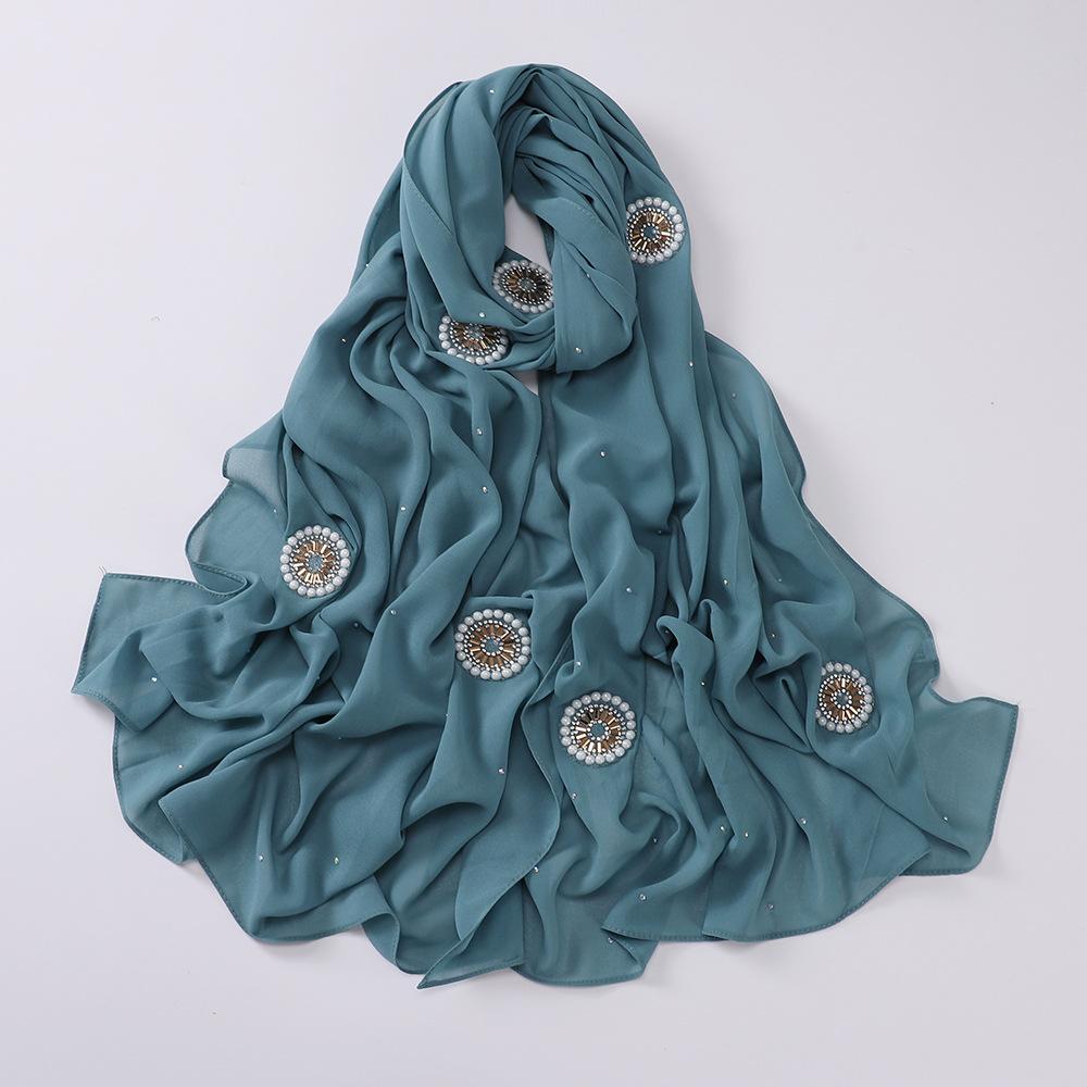 LUMAYA LM1126 Pearl Chiffon Baotou Scarf