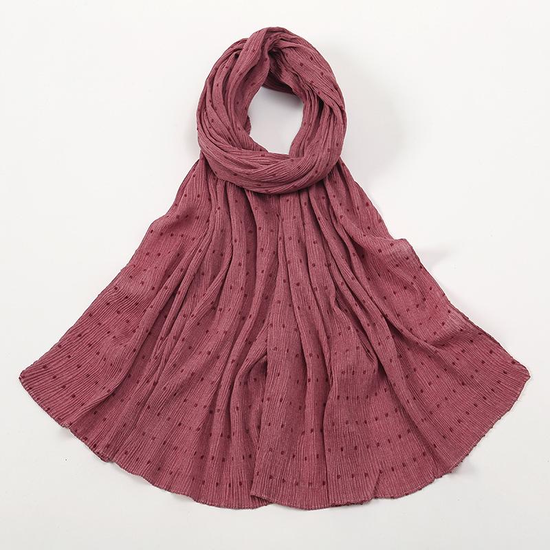 LUMAYA LM1122 Pure Color Cotton and Linen Long Scarf