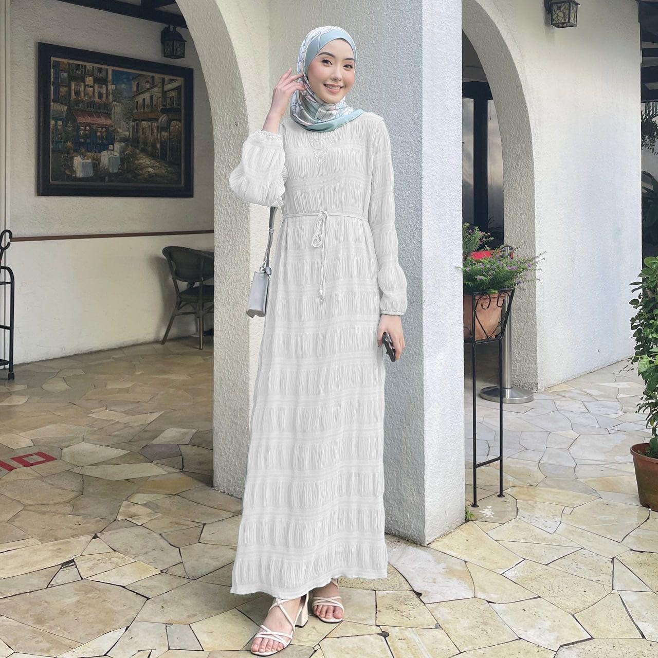 LUMAYA LUMAYA1049 Long Chiffon Pleated Dress