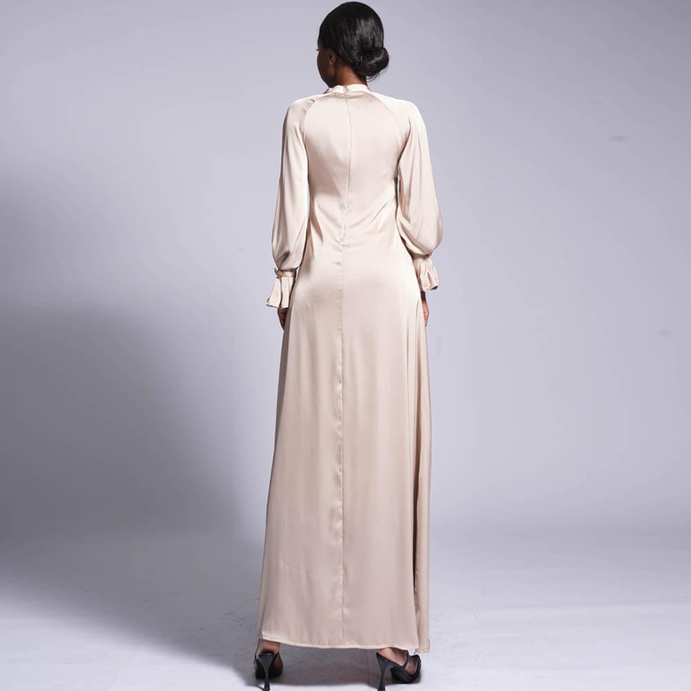 LUMAYA LUMAYA0436 Diamond Buckle Long Solid Loose Dress