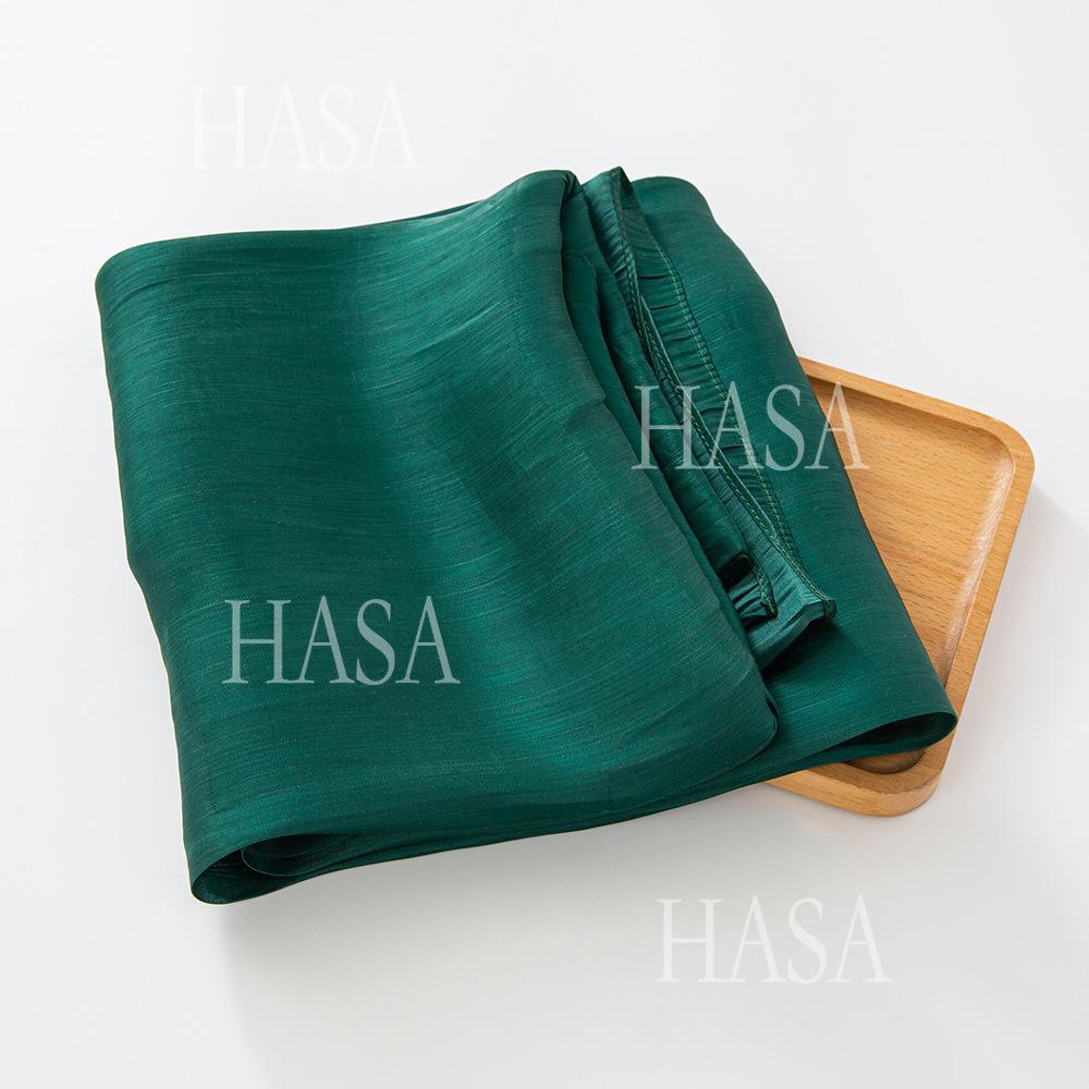 LUMAYA6479 A Simple Silk Scarf with A Mellow Color and A Light and Drapey Design