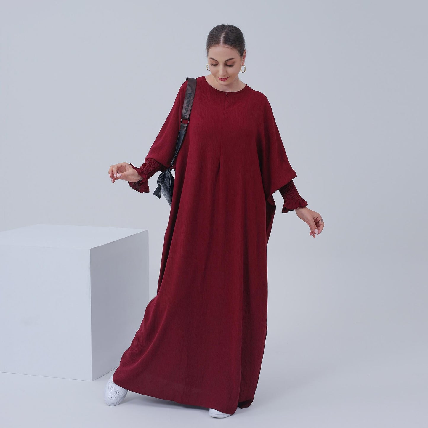 LUMAYA LUMAYA1003 Solid Bat Dress