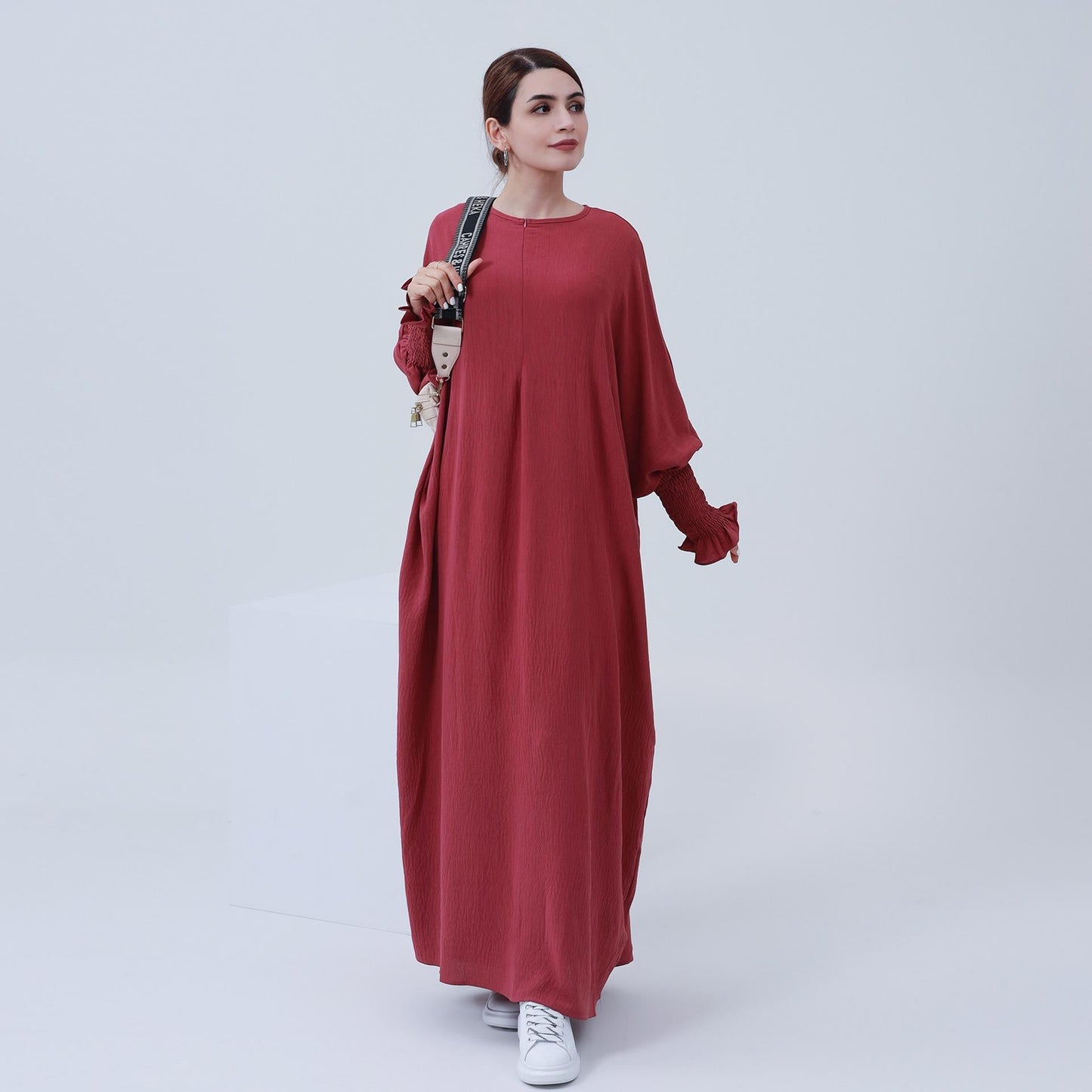 LUMAYA LUMAYA1003 Solid Bat Dress