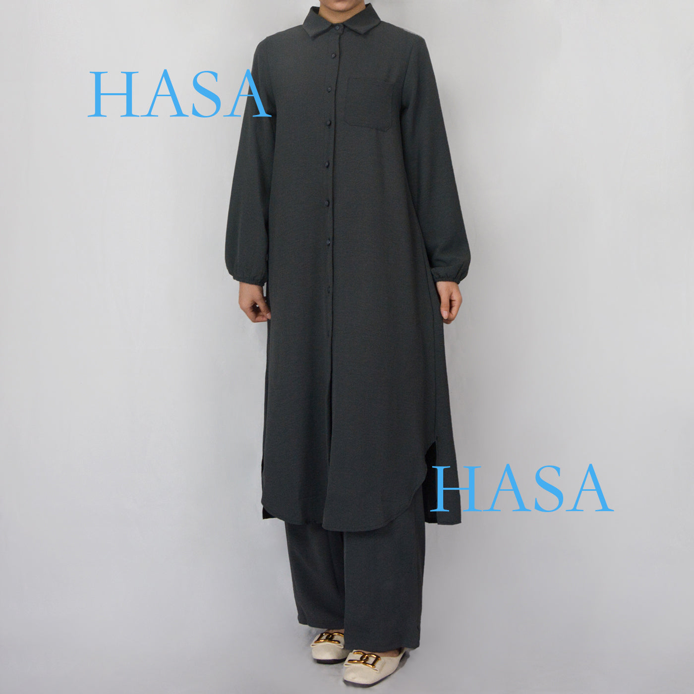 HAYA0628 HAYA  Crepe women's two-piece suit