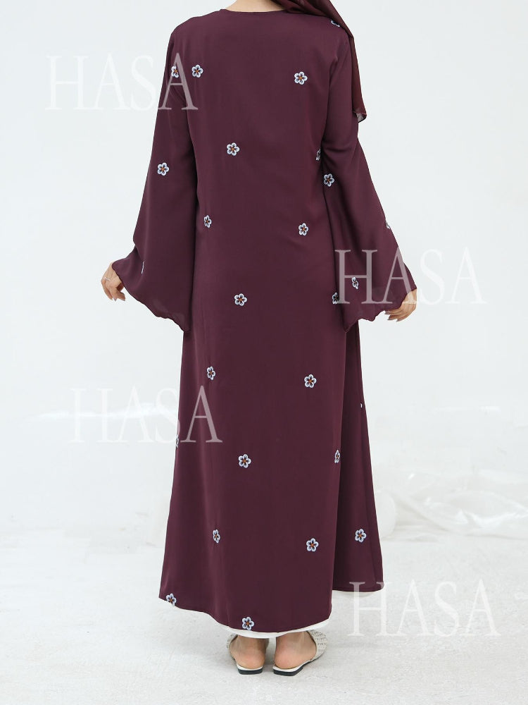 LM6612 All-over Embroidered Cardigan Two-piece Set