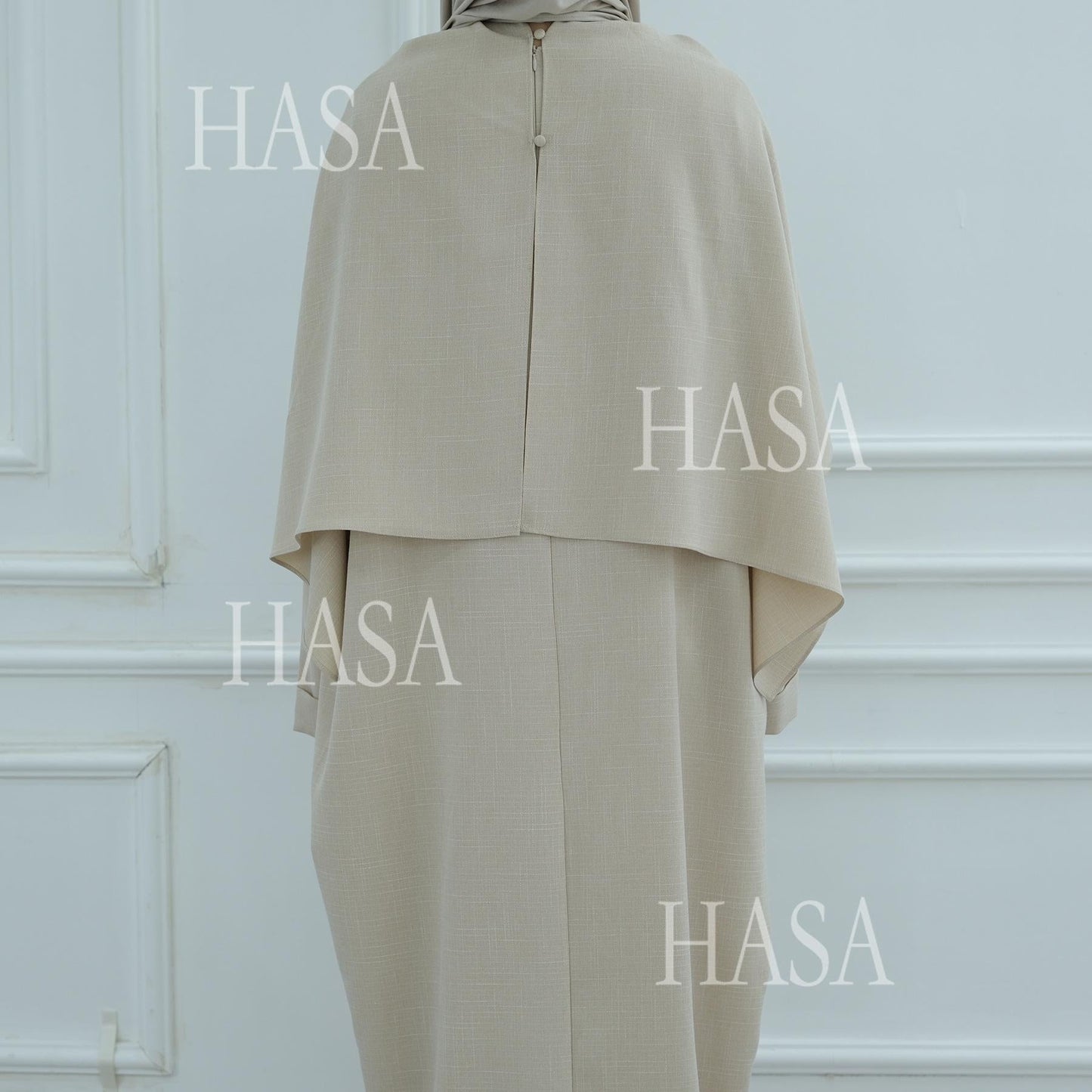 LM6577 Women's Solid Color Two-piece Long Skirt with SLMwl Abaya