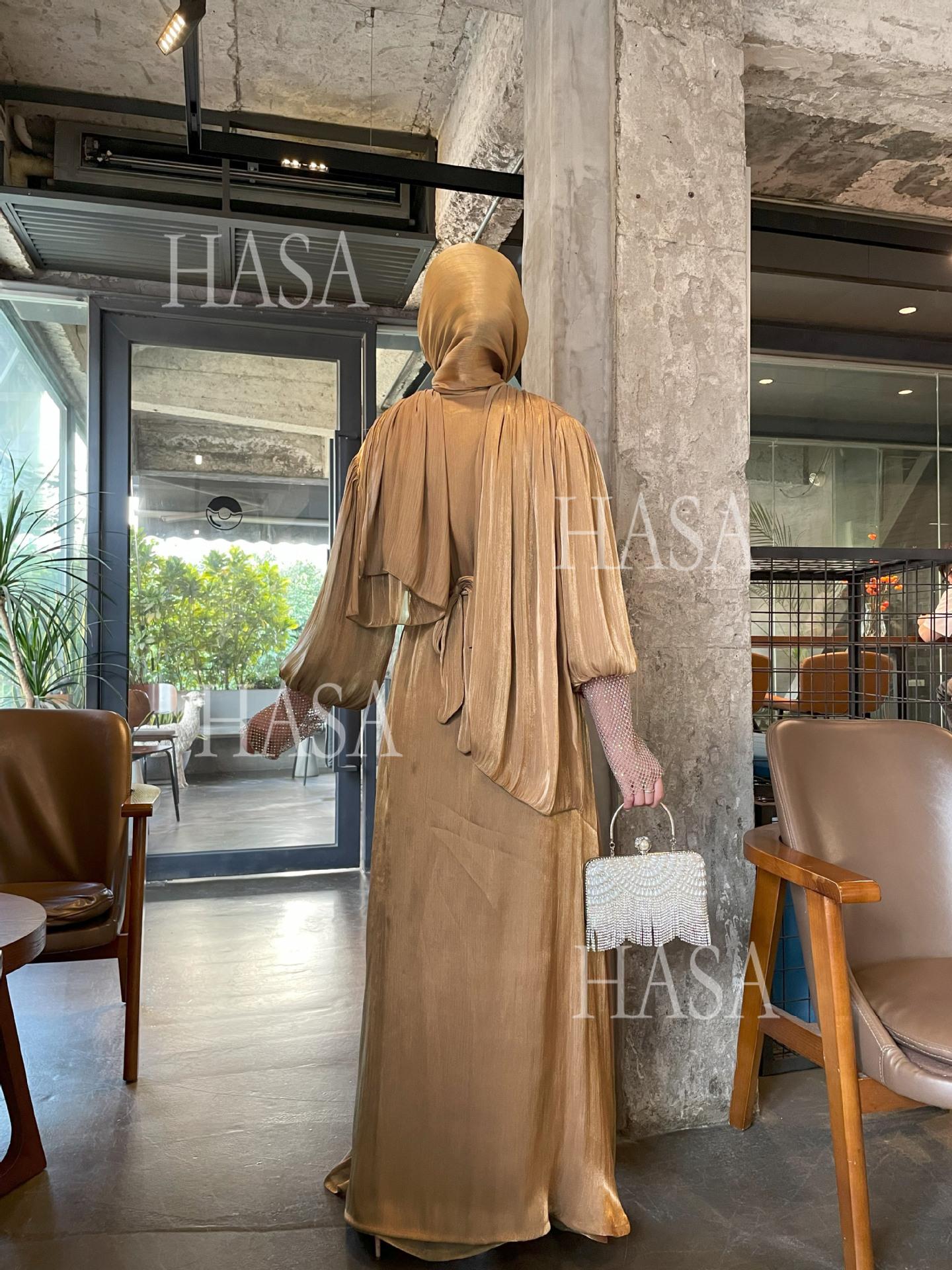 LUMAYA6481  Chiffon Robe 4 - Piece Set for Graceful Look
