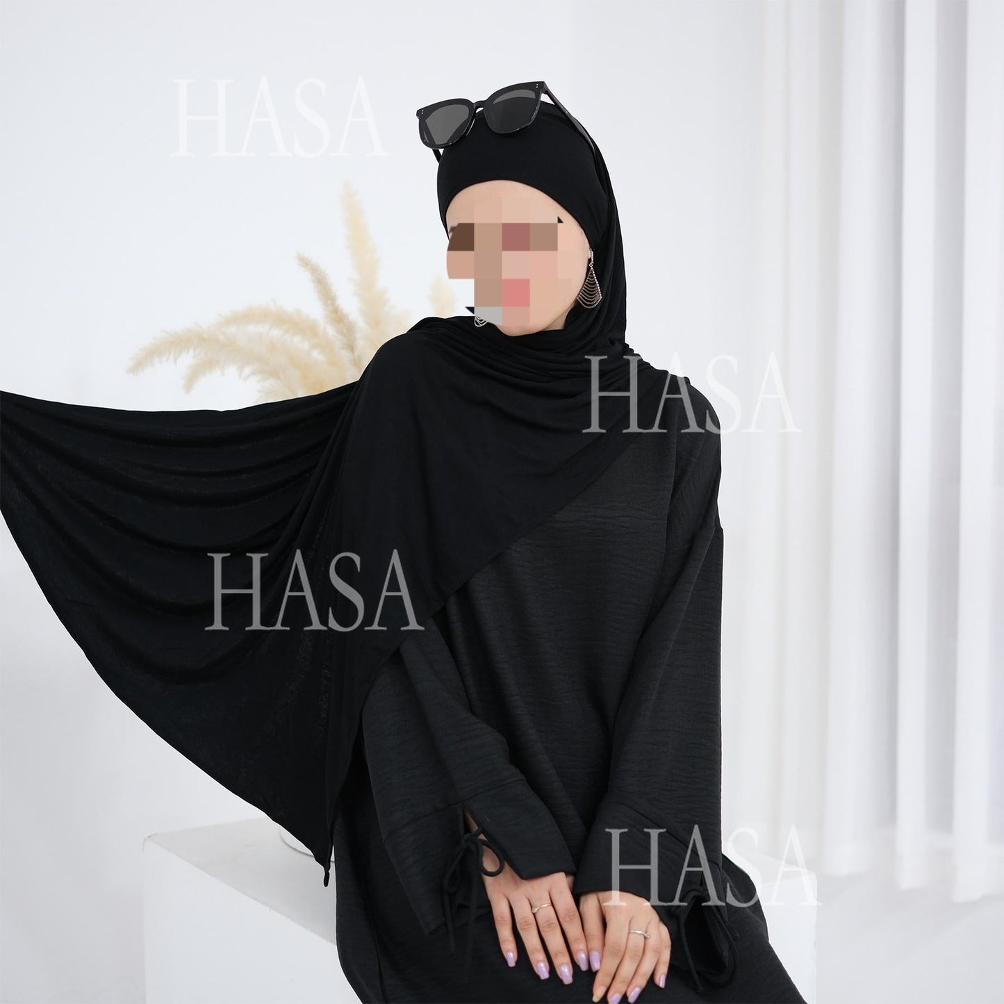 LUMAYA6554 Plain Modal Cotton Scarf with Lightweight Comfort
