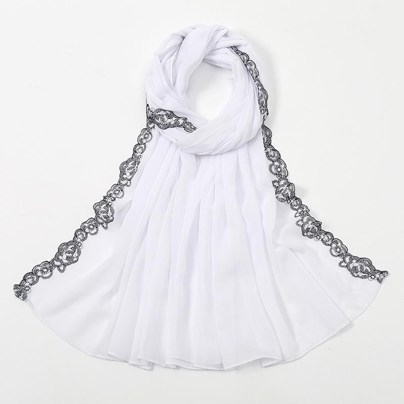 LUMAYA LM1124 Chiffon Fashion Lace Scarf