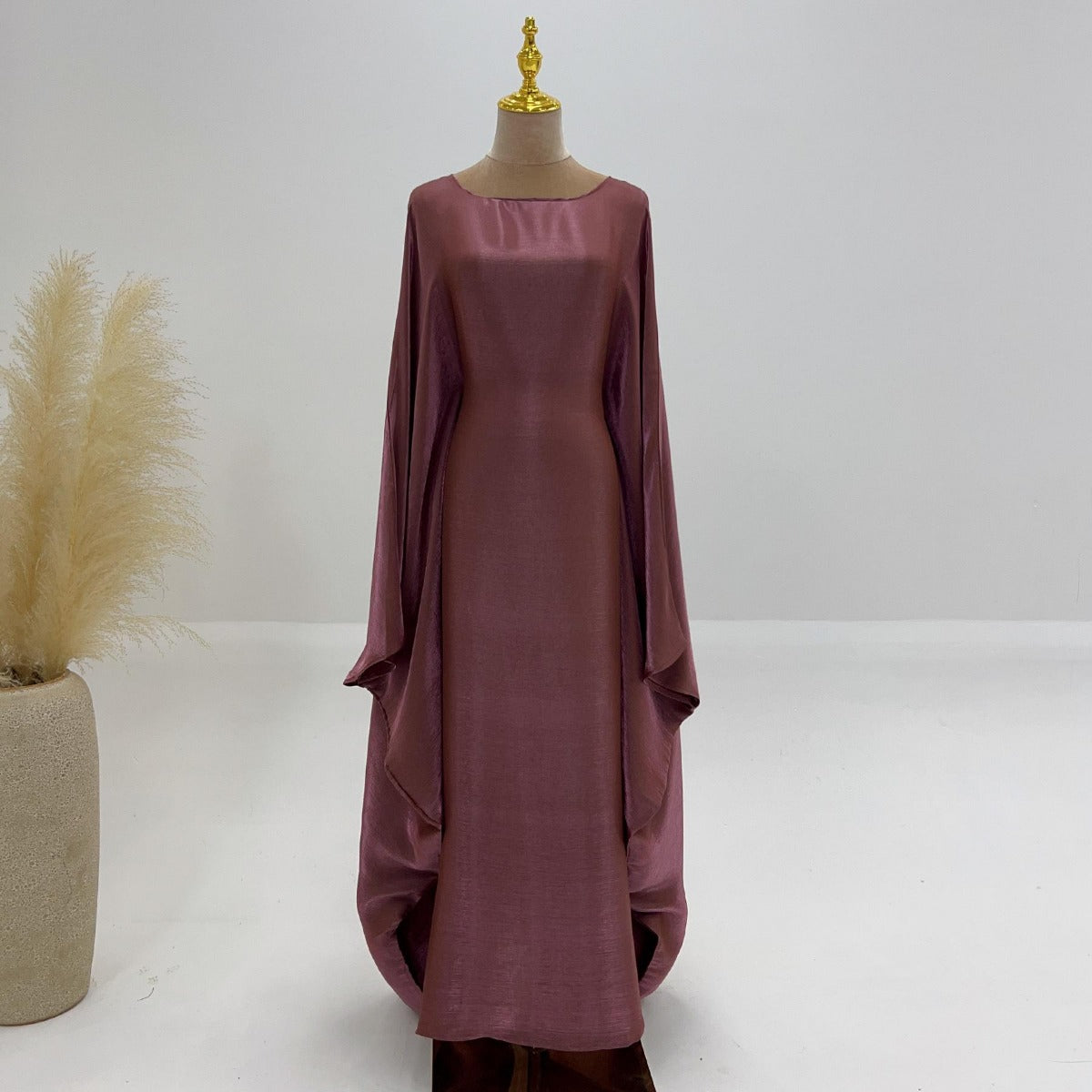 LM1348 Elegant Kaftan in Gold Cotton – 20 Vibrant Colors Available