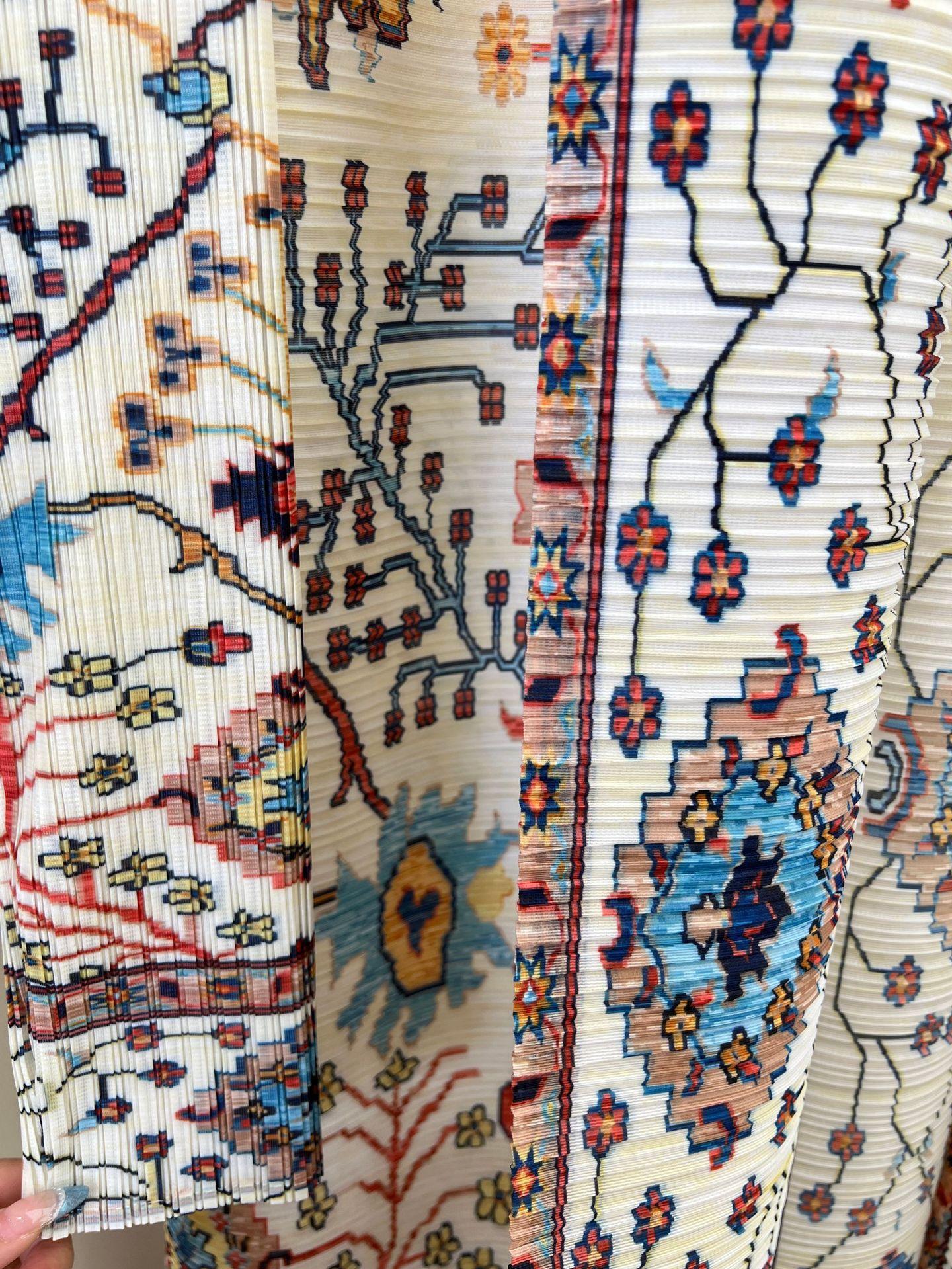 LUMAYA6720  White Abaya with Vibrant Multicolor Prints