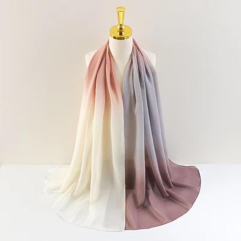 LUMAYA LM1148 New Gradient Chiffon Headscarf