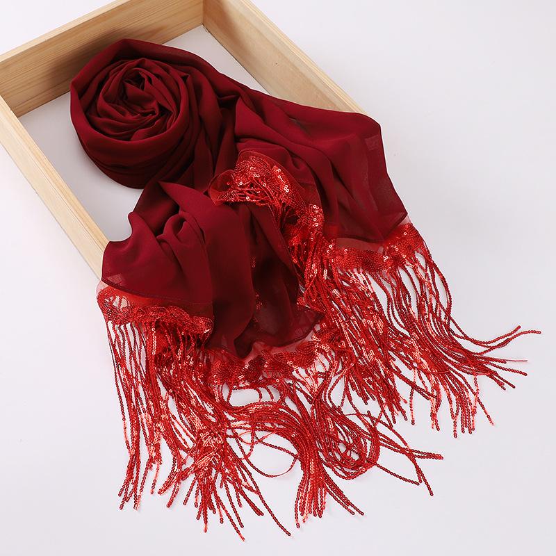 LUMAYA LM1139 Pearl Chiffon Scarf