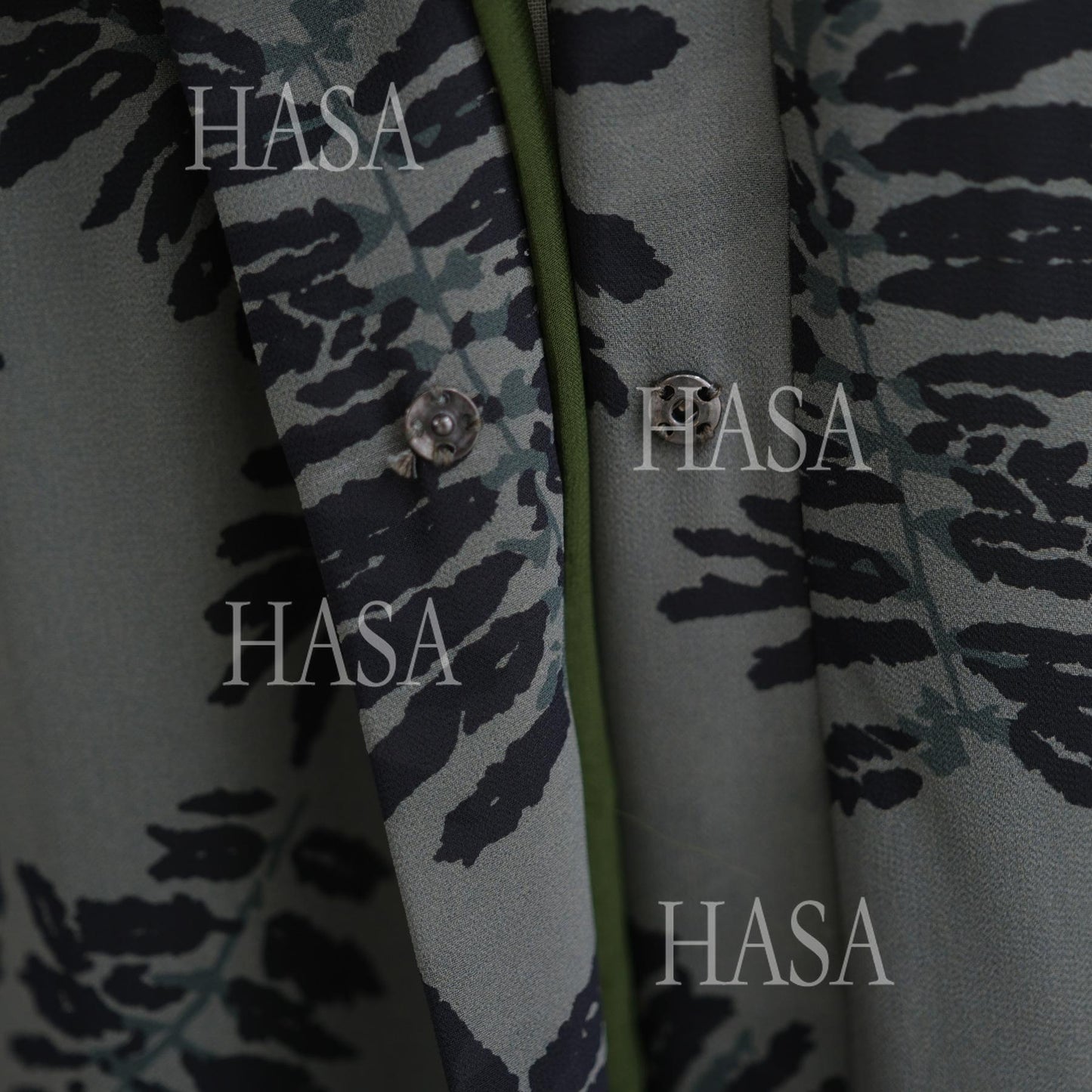 LUMAYA6515 Summer Printed Chiffon Jacket and Headscarf Two-Piece Set