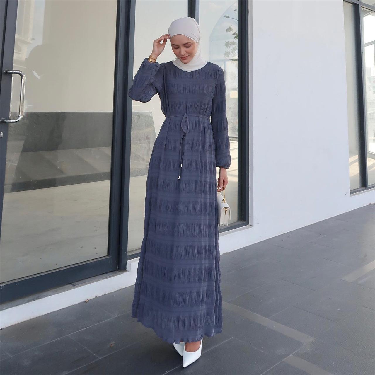 LUMAYA LUMAYA1049 Long Chiffon Pleated Dress