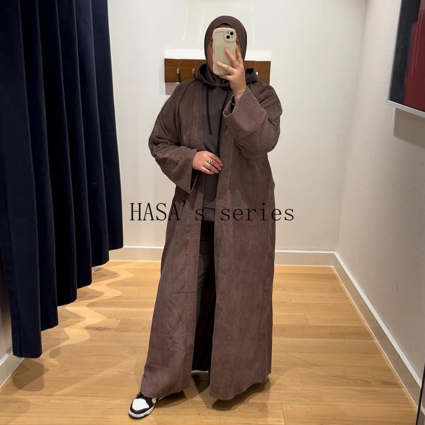 LUMAYA5489 Loose Swing Cardigan Dress - A Comfortable and Casual Fall and Winter Essential