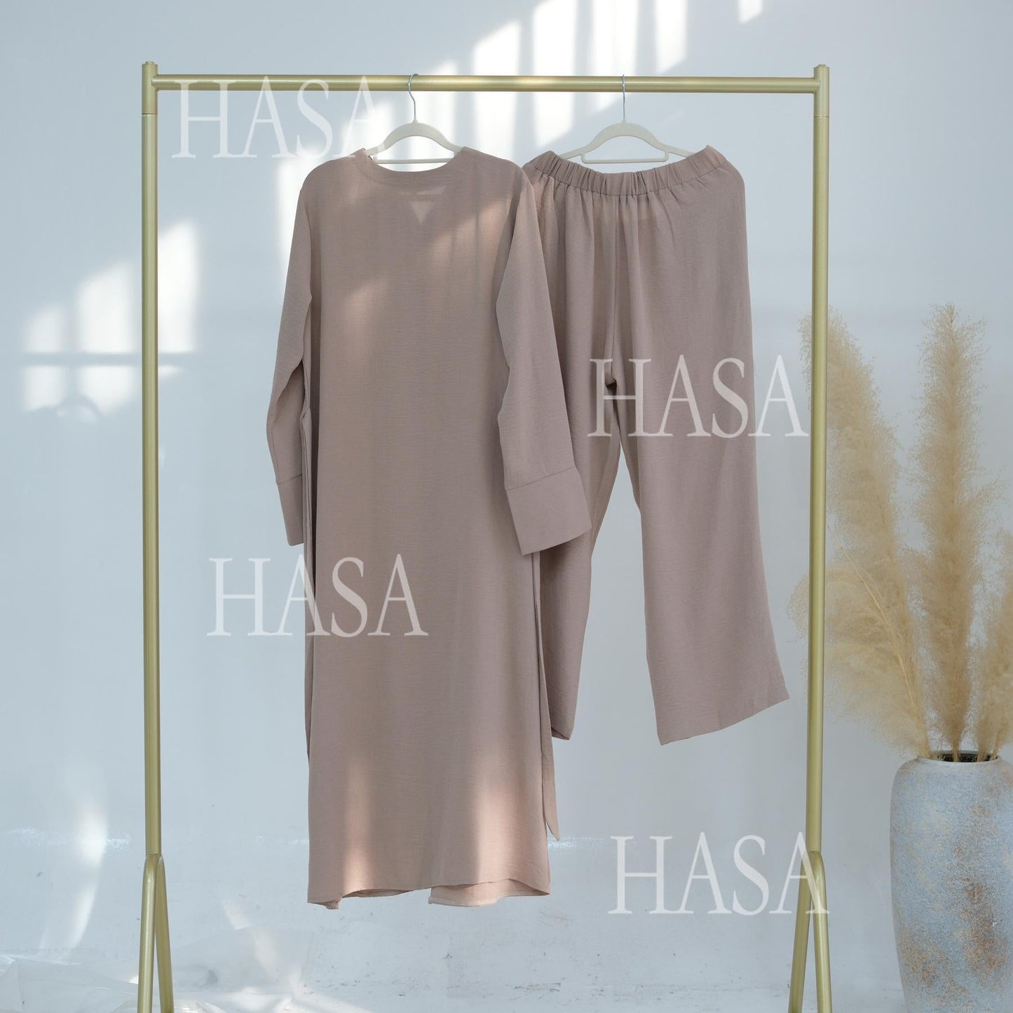 LMSA LM5869 Summer Cool Two-piece Suit-multi-color Button Design