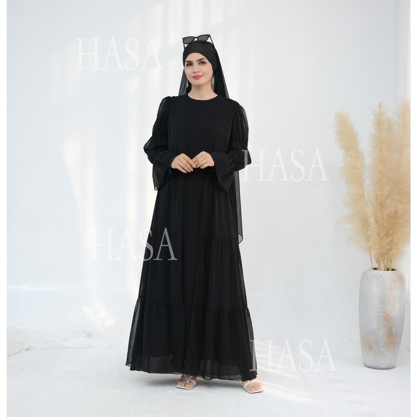 LUMAYA5881 Simple Two-piece Suit, A Dress Combination TLUMAYAt Combines Comfort and Elegance closed abayas